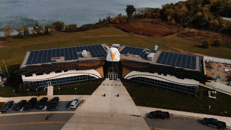 Solar installation at Red Lake Nation's Government Center